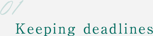 01 Keeping deadlines